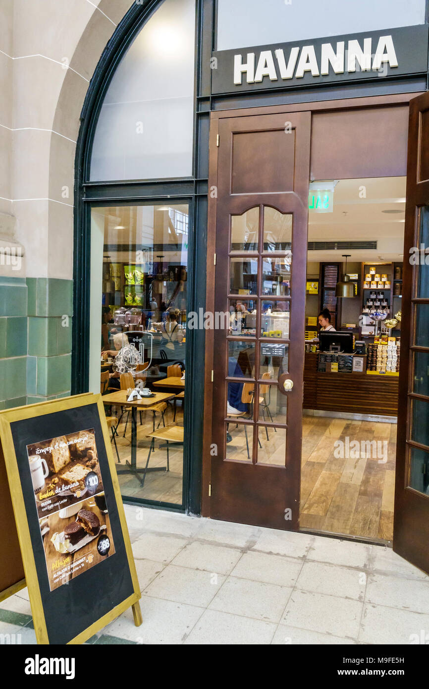 Buenos Aires Argentinien, Bahnhof Estacion Retiro, Havanna Coffee Cafe, Eingang, Hispanic, ARG17118140 Stockfoto