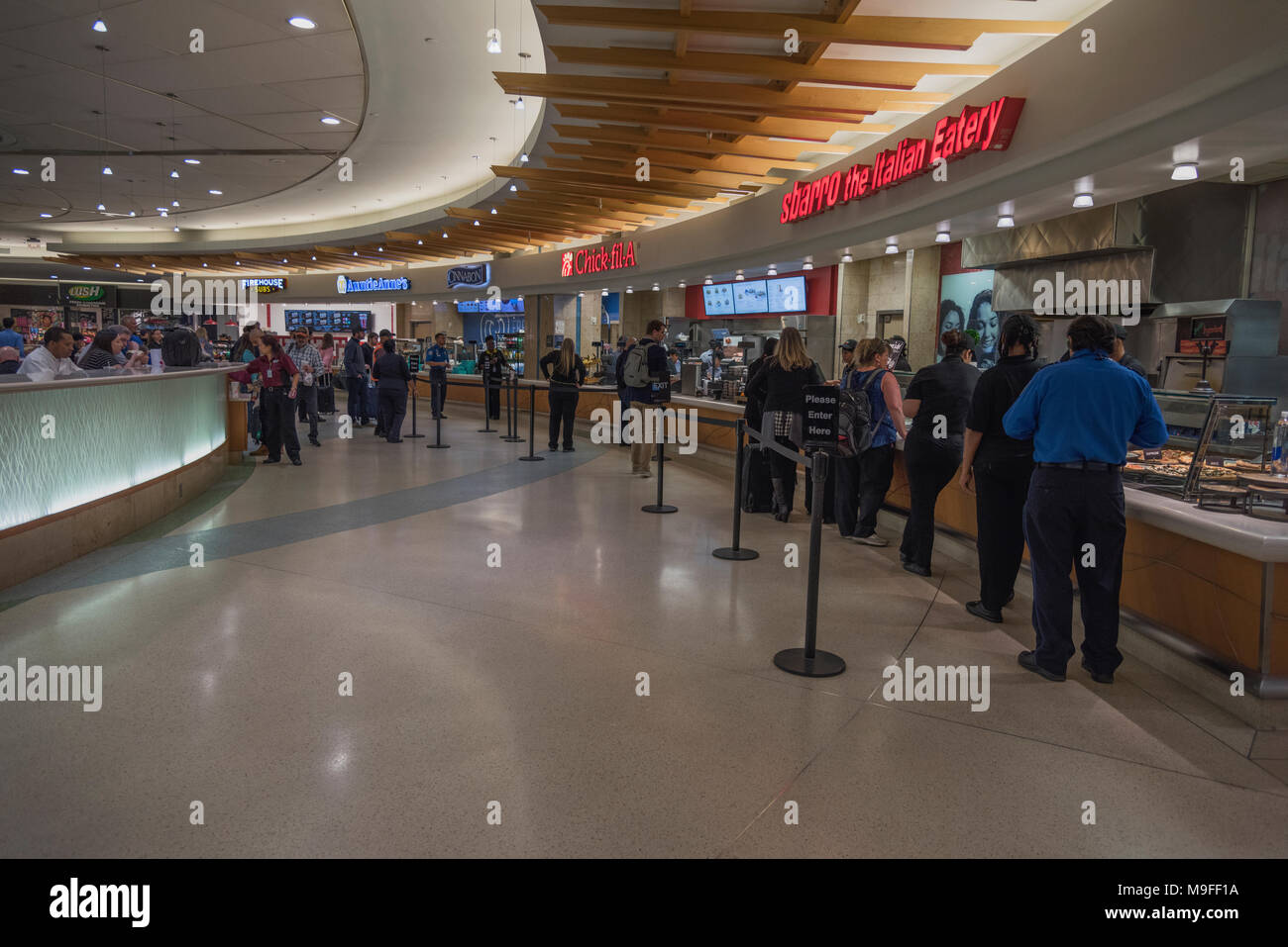 Orlando Florida International Airport Food Court Stockfoto