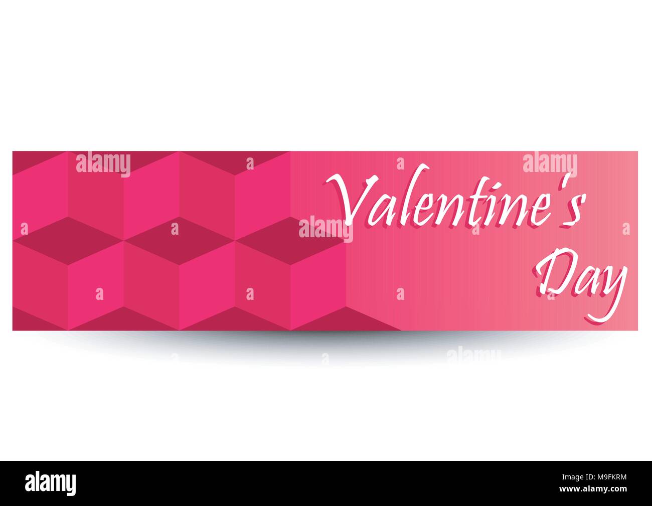 Vektor Design der Valentinstag Grußkarten- Stock Vektor