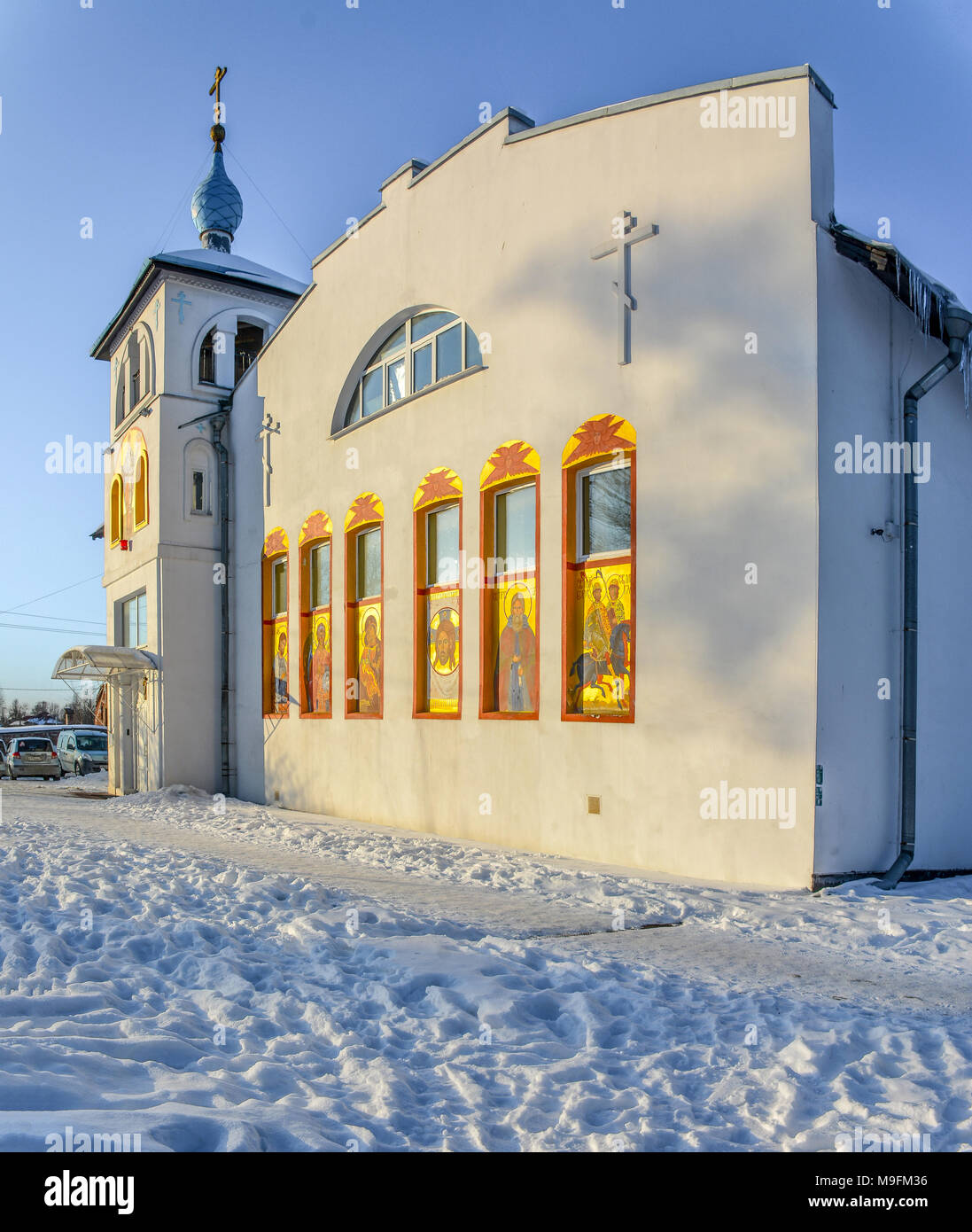 Das Gebäude der ehemaligen Herrenhaus Baron Rennenkampfa. Die Ruinen der Ziegelei, die Grange ist Samarka. Stockfoto