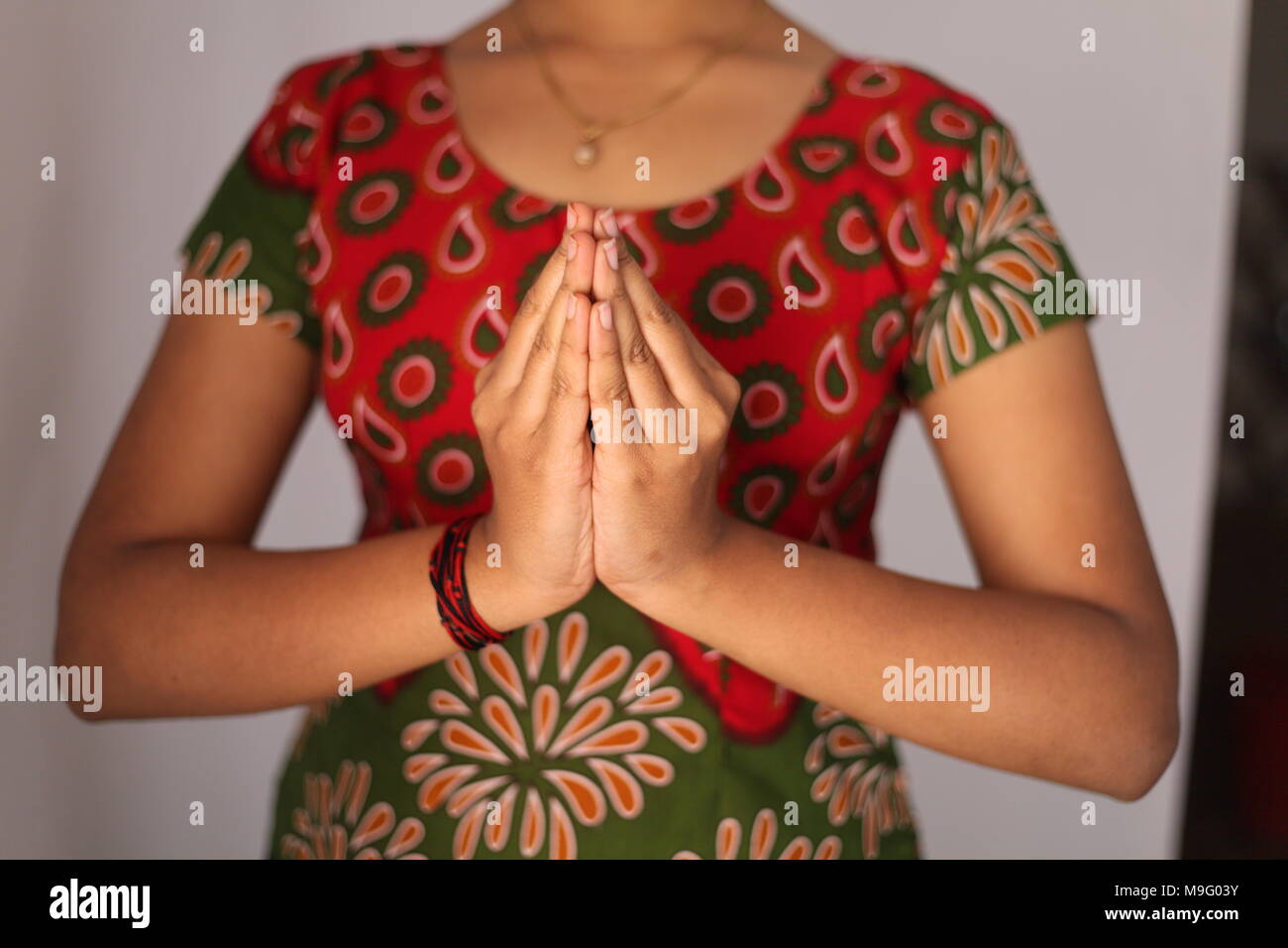Mudra oder Geste in der indischen klassischen Tanz verwendet Stockfoto