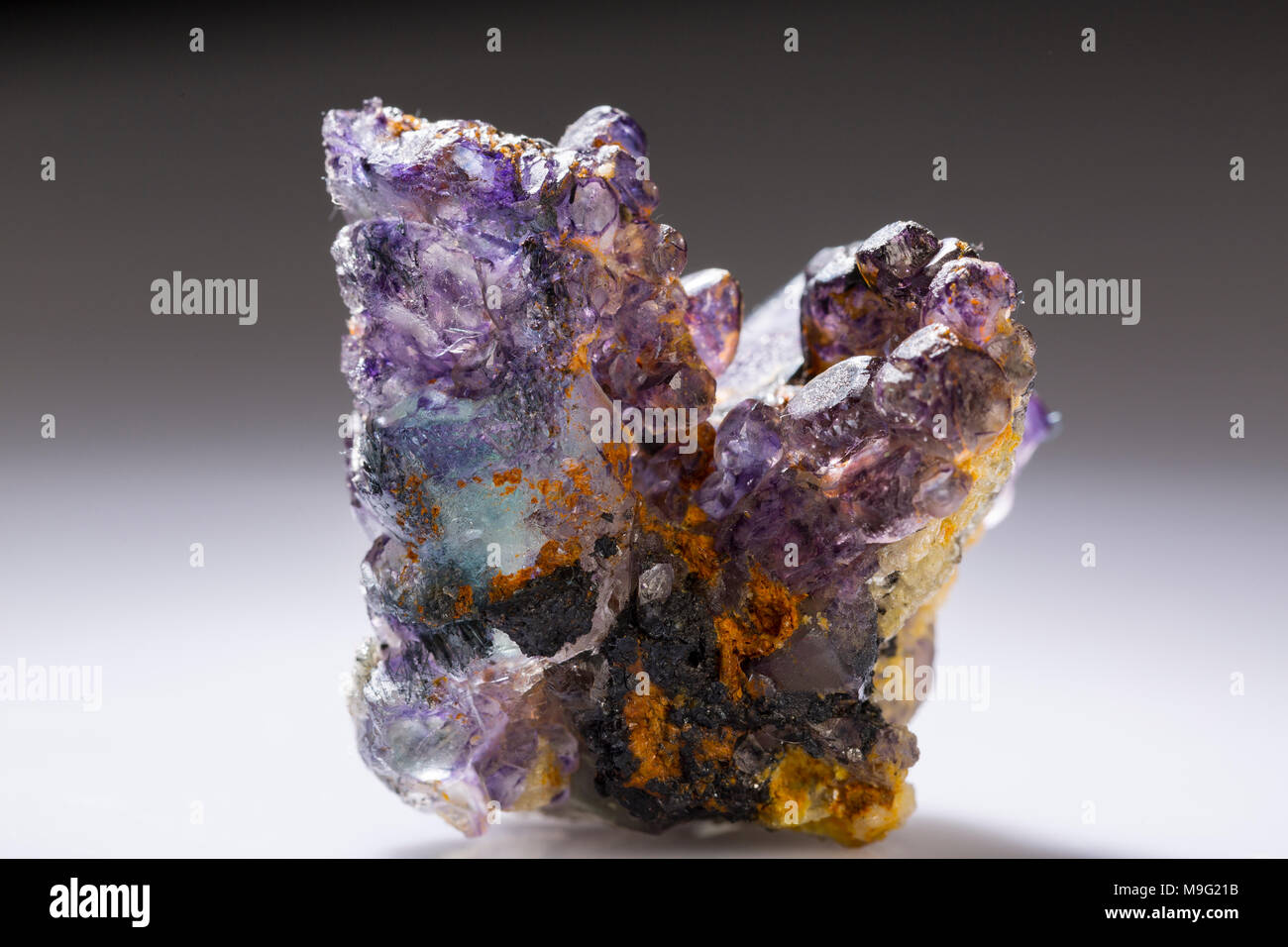 Probe der Mineral Fluorit Mineral Stein. Stockfoto
