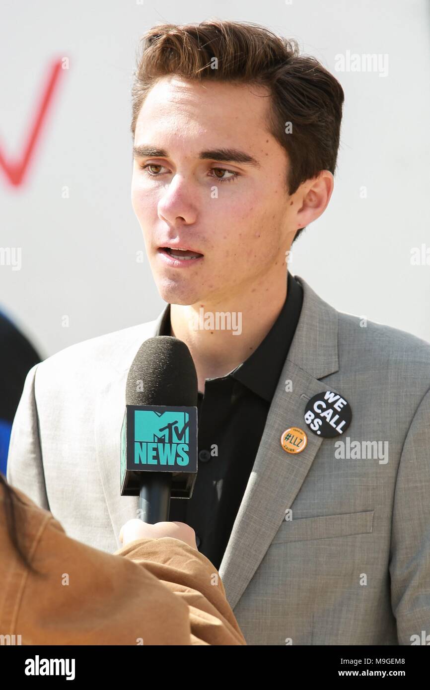 Dc, DC, USA. 24 Mär, 2018. David Hogg anwesend für Marsch für das Leben 2018, Washington, DC, DC, 24. März 2018. Credit: Jason Mendez/Everett Collection/Alamy leben Nachrichten Stockfoto