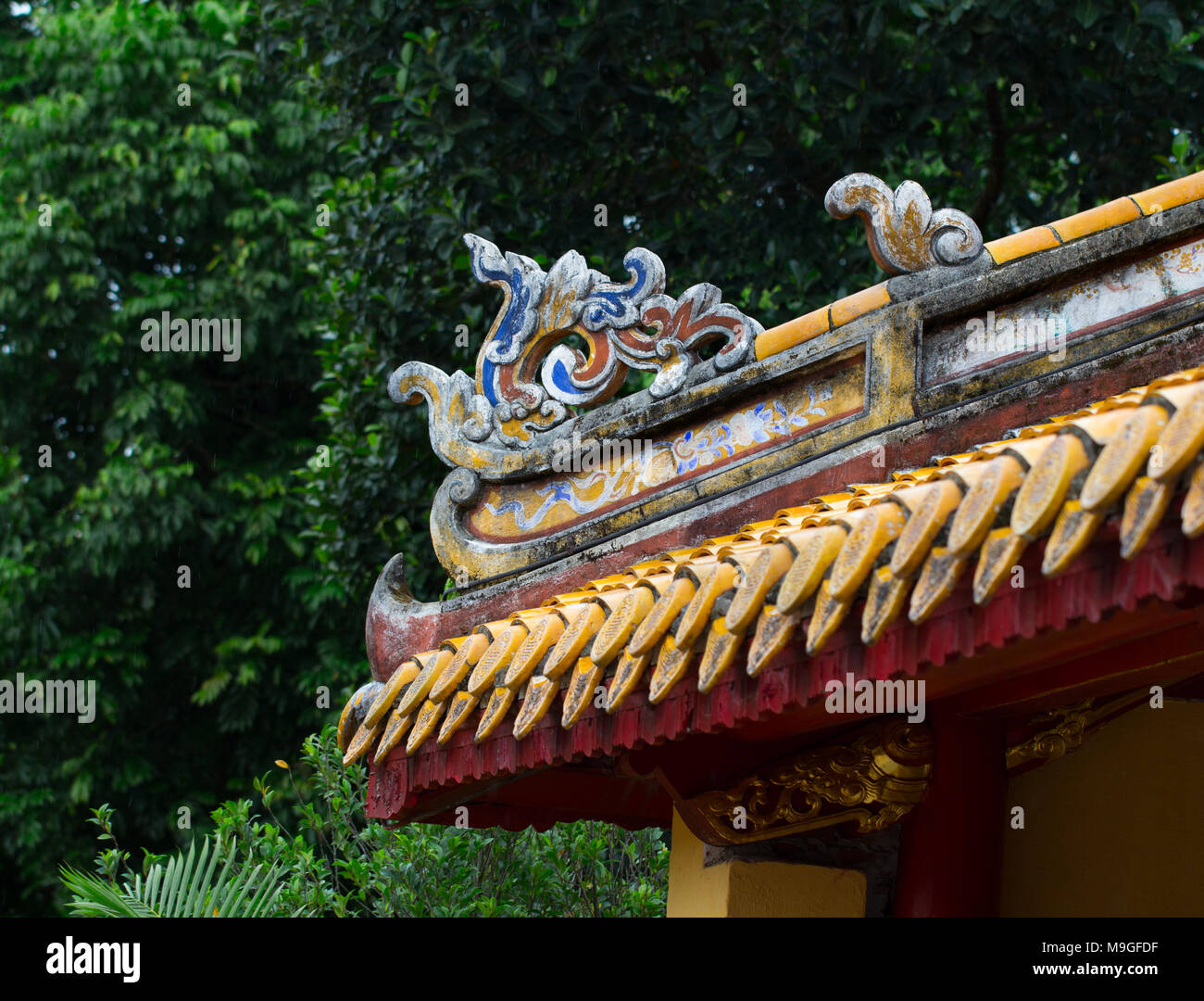 Asien Tempel Dach Stockfoto
