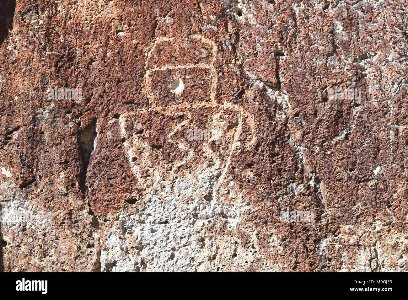 Petroglyphen, die Fremont indische State Park & Museum in Utha USA Stockfoto