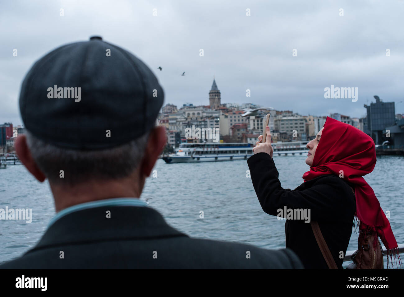 Das tägliche Leben in Istanbul. Türkei Stockfoto