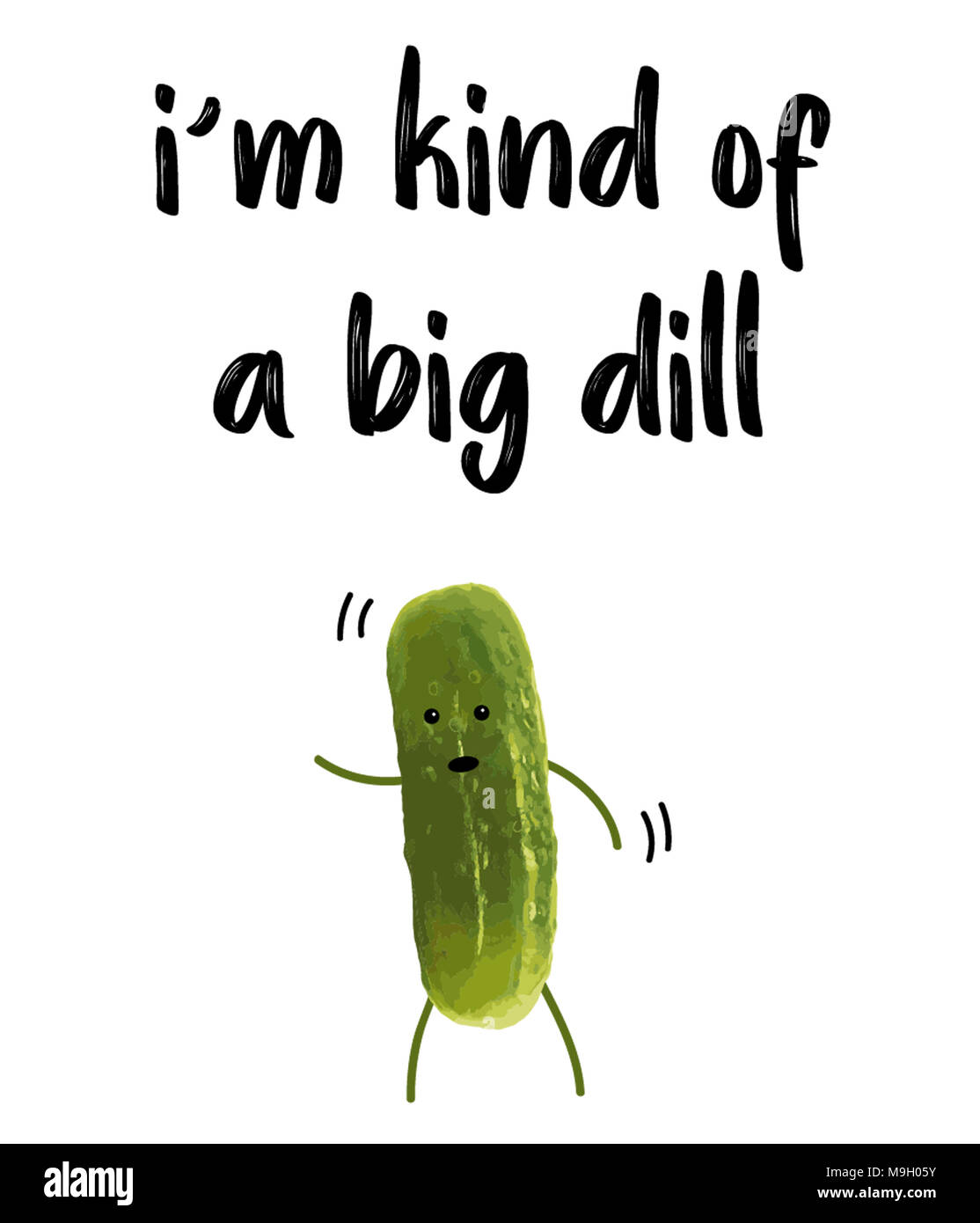 Ich bin Art eines grossen Dill Stockfoto