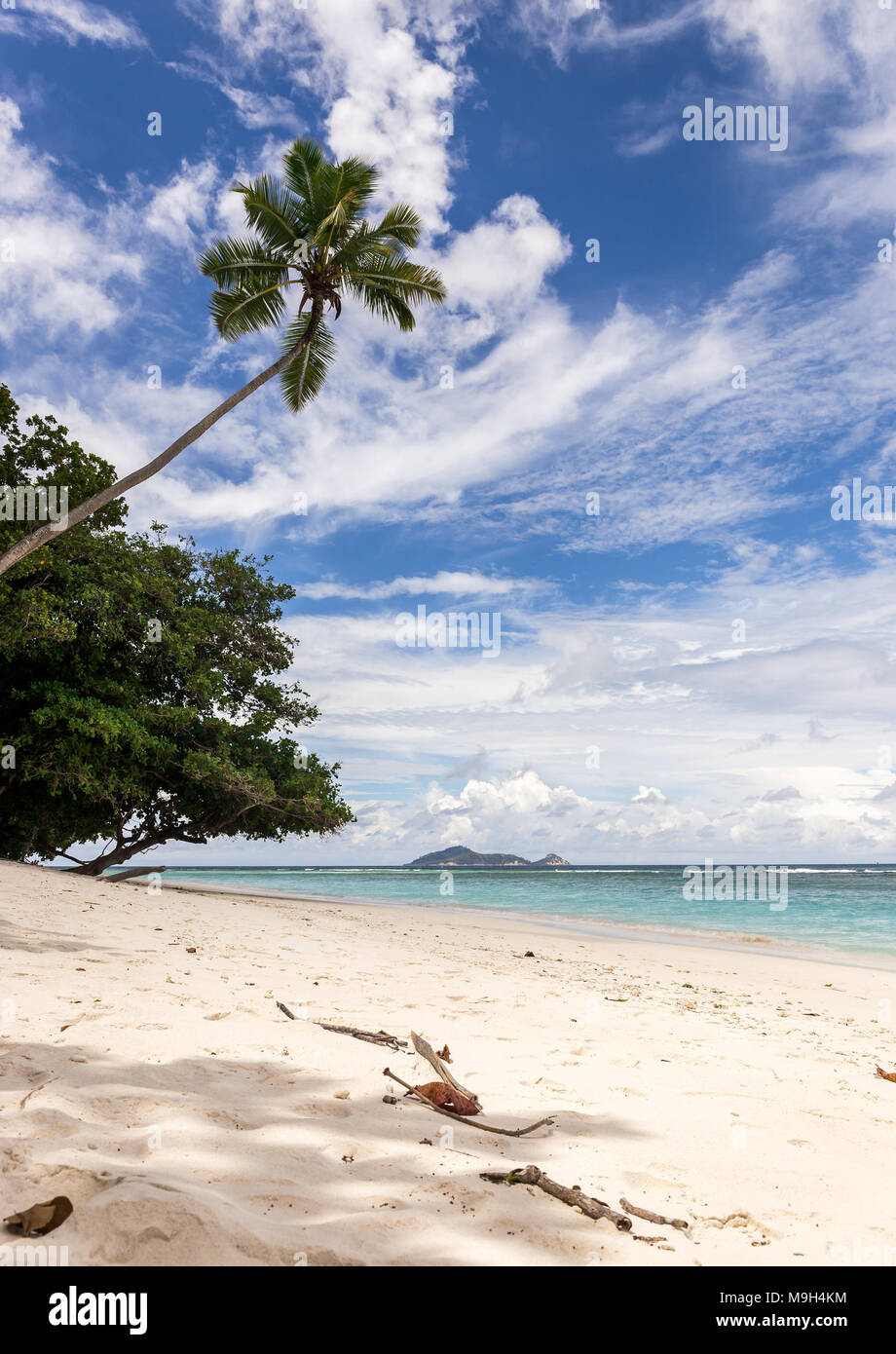Wunderschönen tropischen Strand auf Silhouette Island, Seychellen Stockfoto