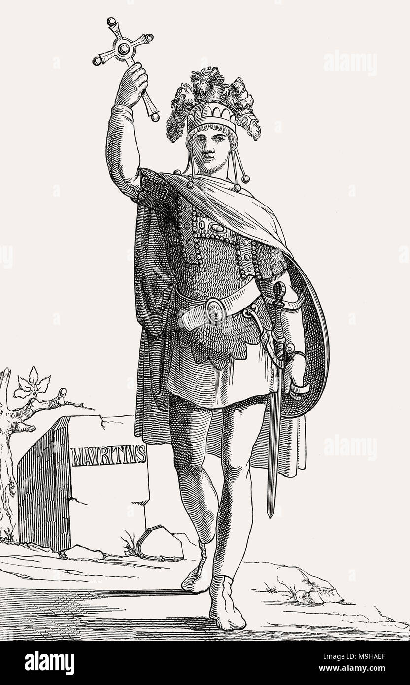 Maurice, byzantinischen Kaiser von 582 bis 602 Stockfoto
