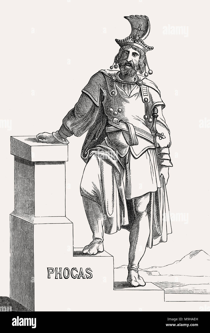 Phokas, Byzantinische Kaiser von 602 bis 610 Stockfoto