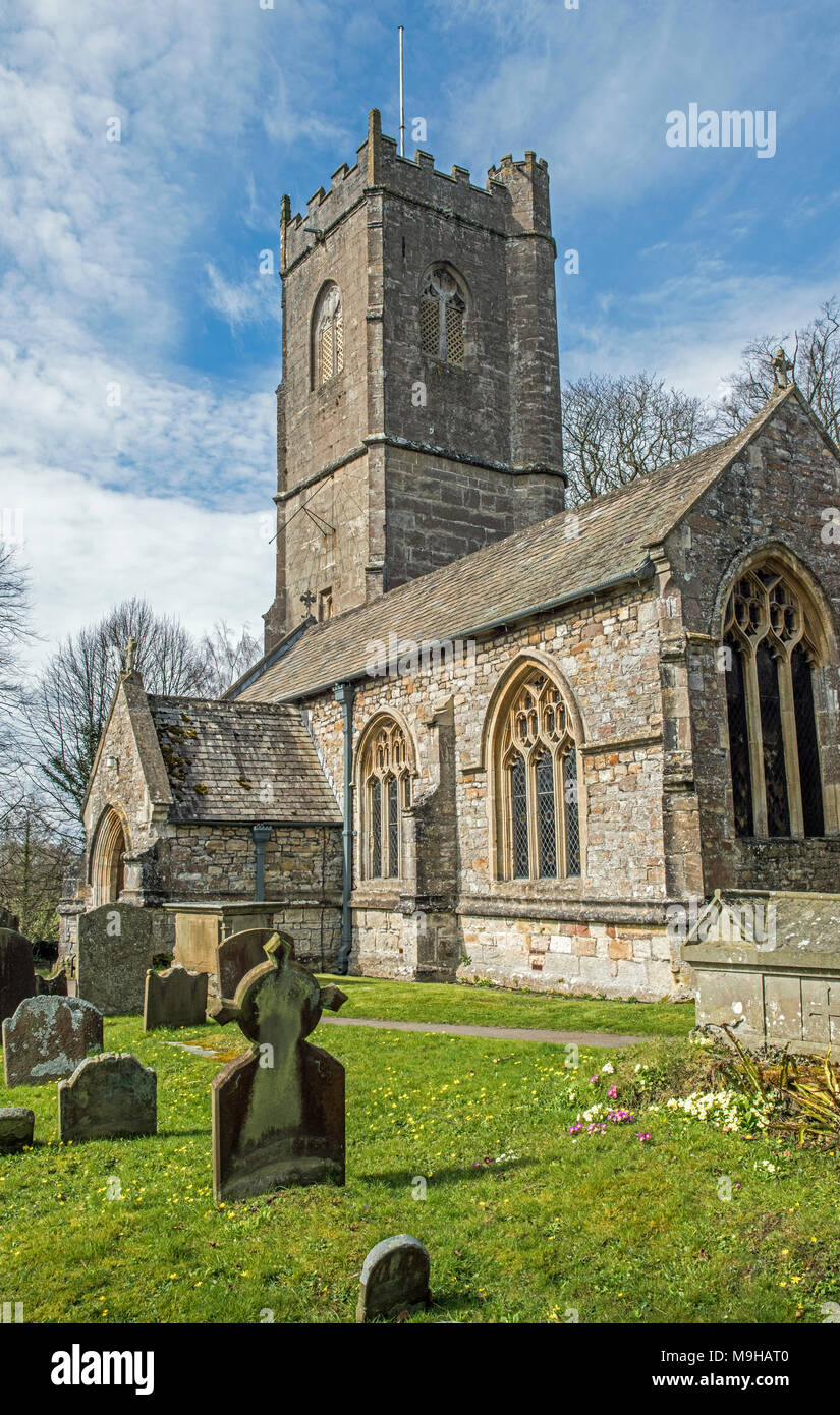 Mathern Kirche Monmouthshire South East Wales Stockfoto