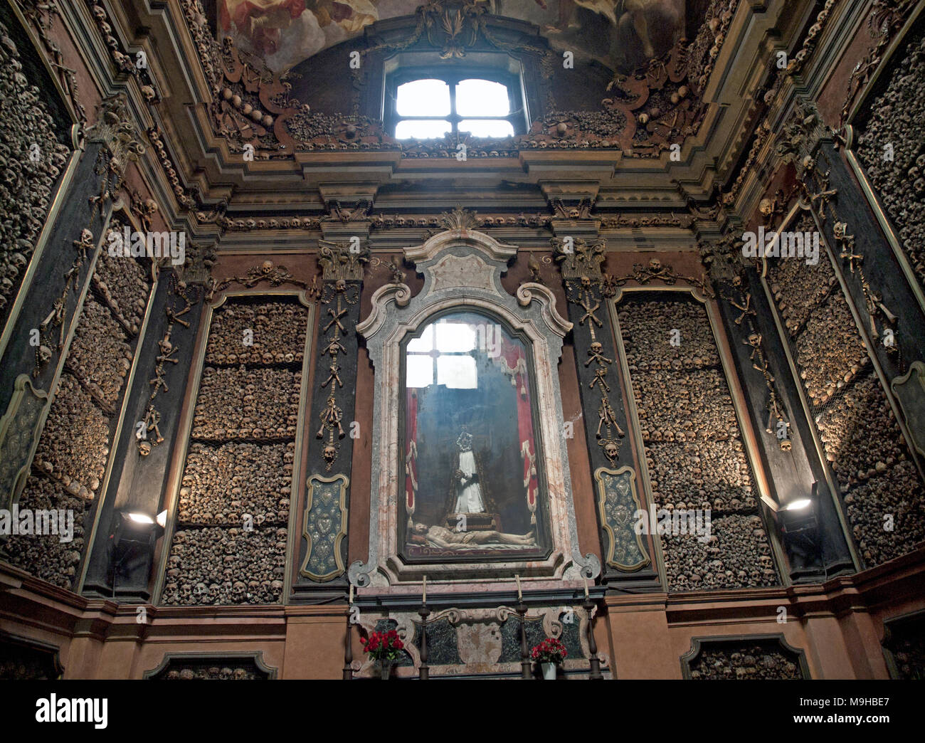 Innenansicht der Kirche von San Bernardino alle Ossa in Mailand Stockfoto