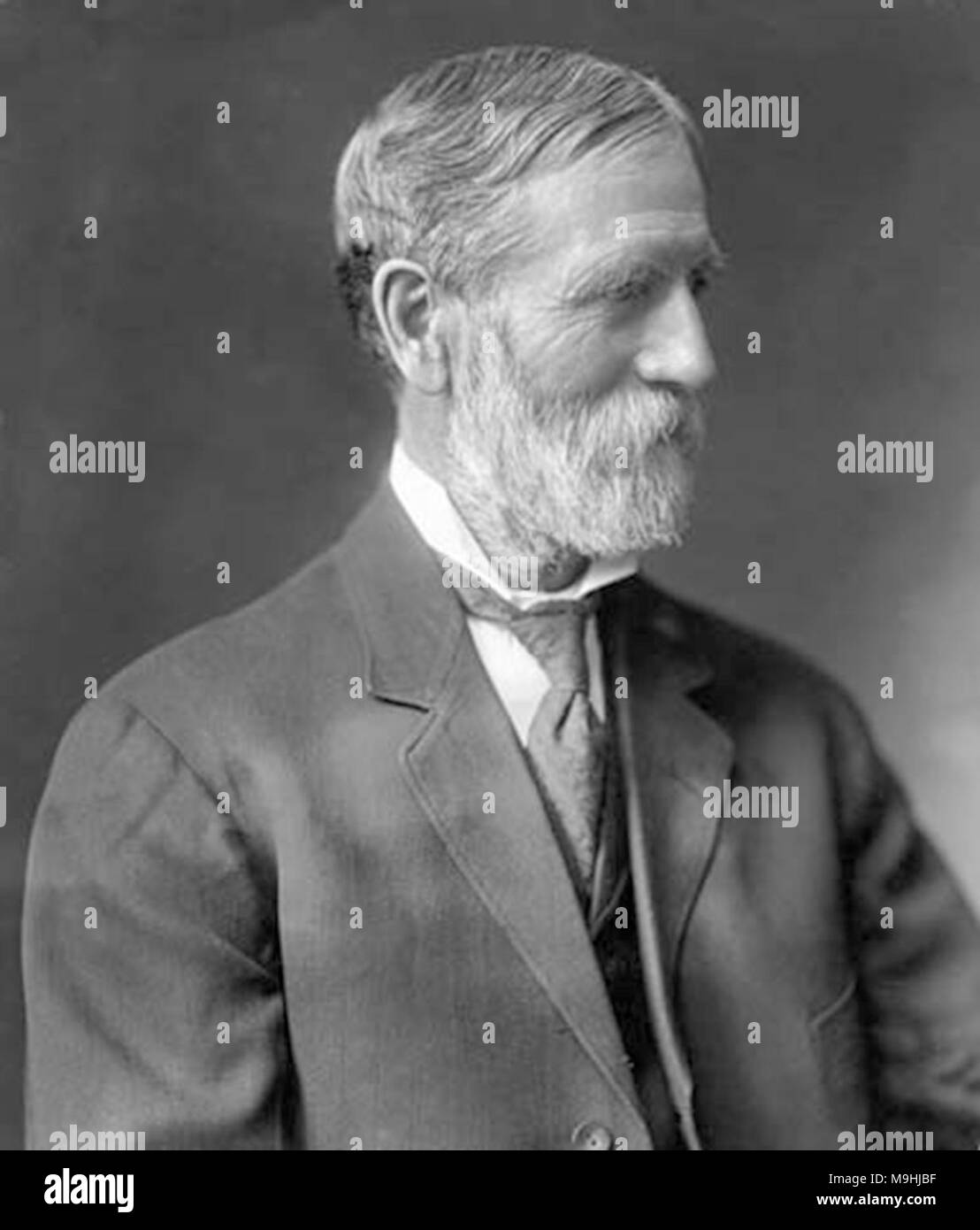 Oscar Freelan Stanley (1849-1940) amerikanischer Erfinder, beste erinnert als der Mitbegründer, zusammen mit seinem Bruder Francis Edgar Stanley, der Stanley Motor Carriage Company, die mit Dampf betriebene gebaut bis 1920 Stockfoto