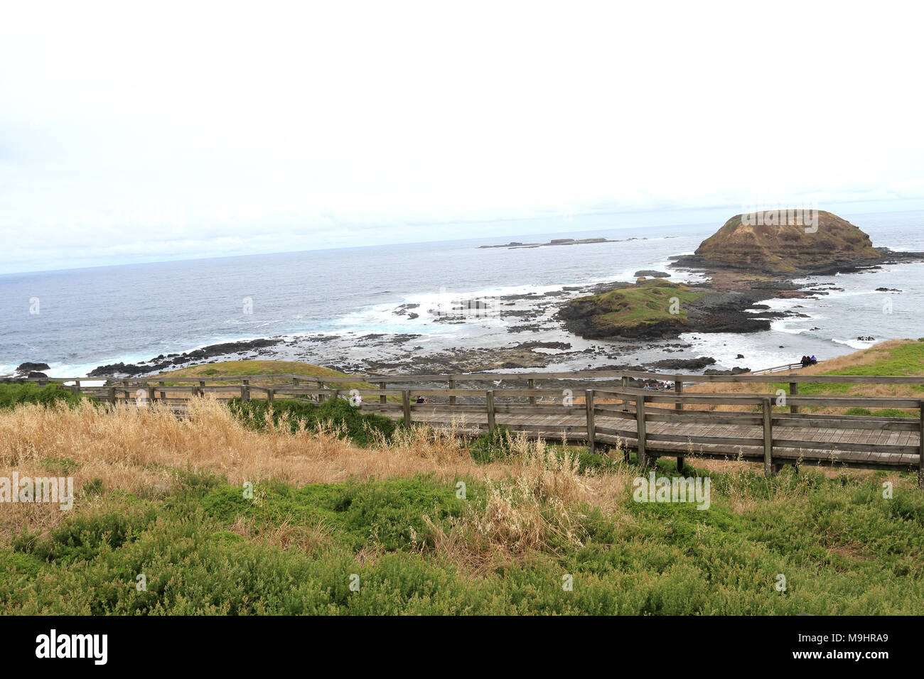 Seal Rock und die Nobbies Phillip Island Victoria Australien Stockfoto