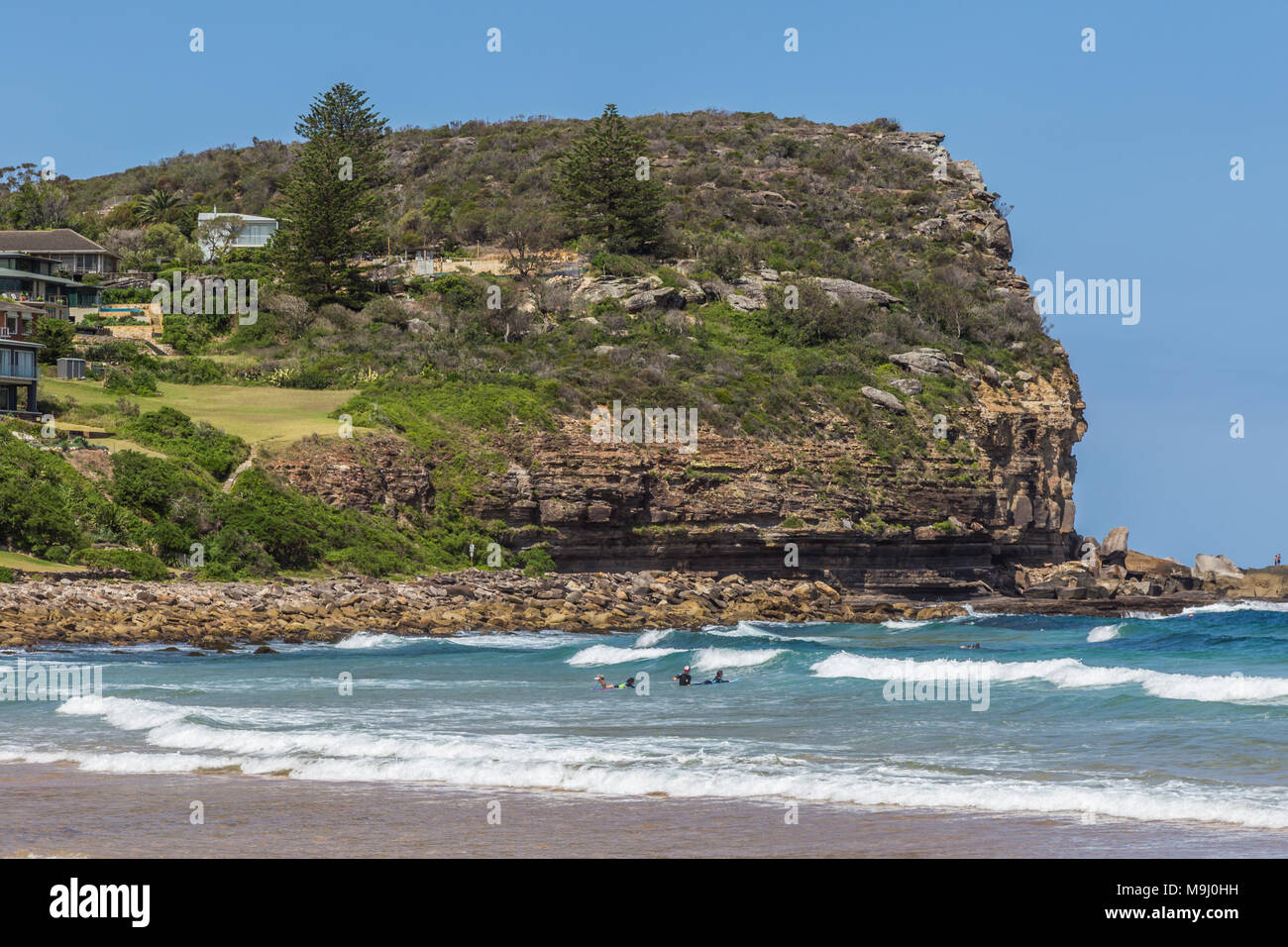 Anzeigen von Avalon Beach, NSW, Australien, Januar 04, 2018. Stockfoto