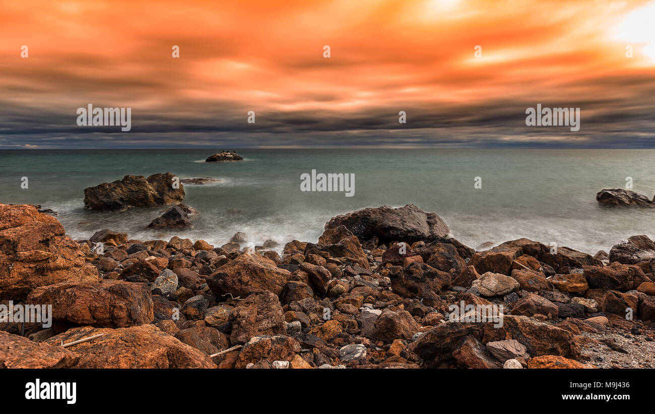 Almeria Küste Stockfoto