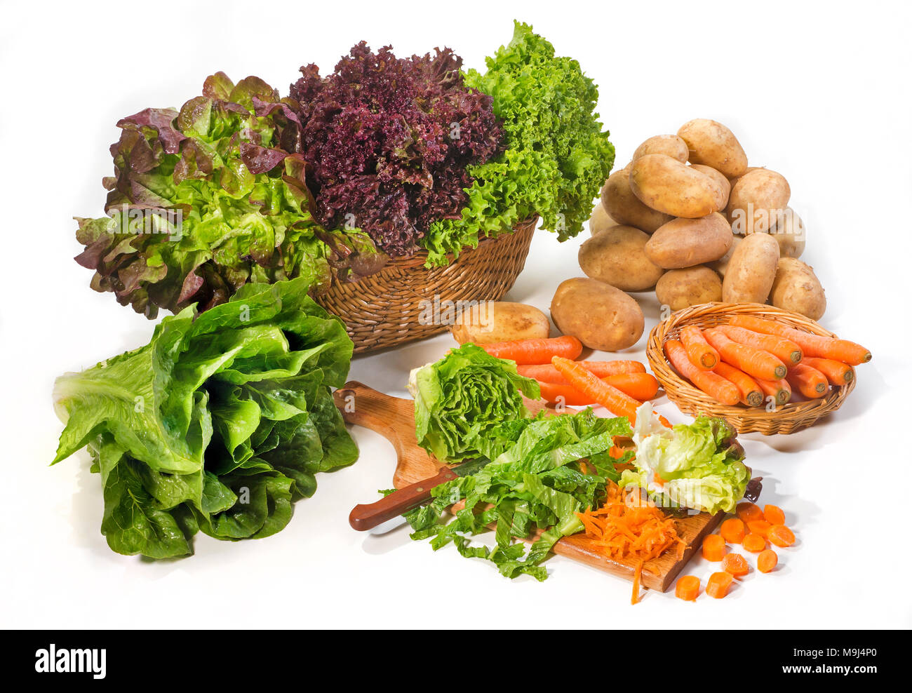 Vielzahl von Bio Gemüse Stockfoto
