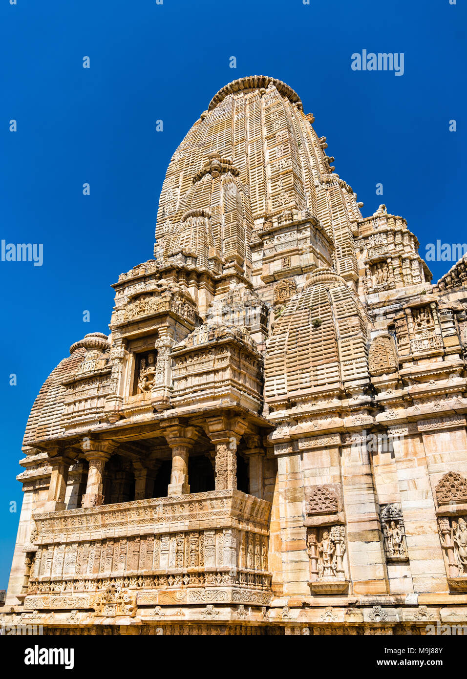 Meera Tempel von chittor Fort. Rajasthan, Indien Stockfoto