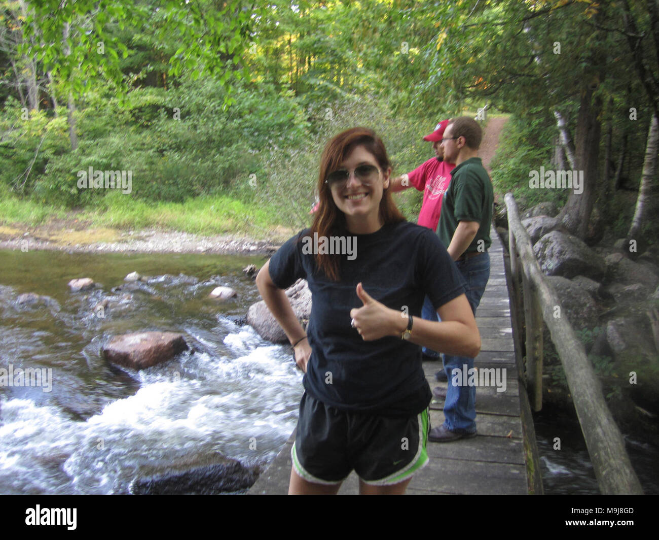 Joanna ist begeistert über das 2008 Tribal Wildlife gewähren zu lernen! Stockfoto