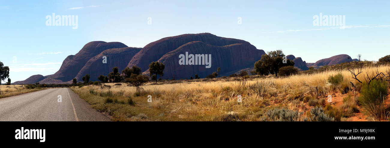 Panorama von Kata Tjuta in der Uluru - Kata Tjuta National Park, Northern Territory, Australien Stockfoto