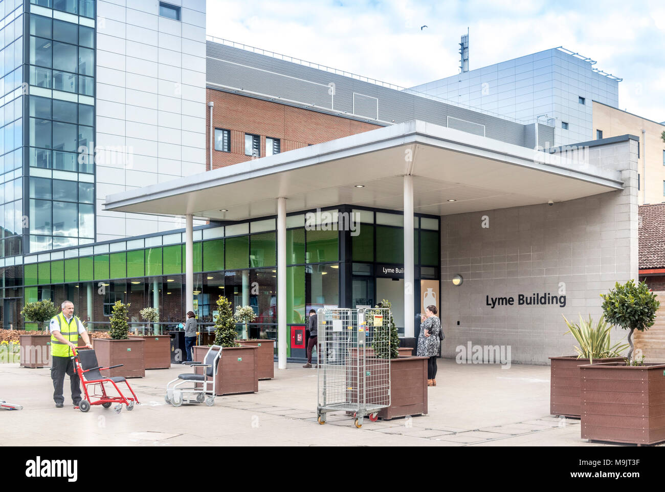 Krankenwagen an der Königlichen Stoke Krankenhaus Stockfoto