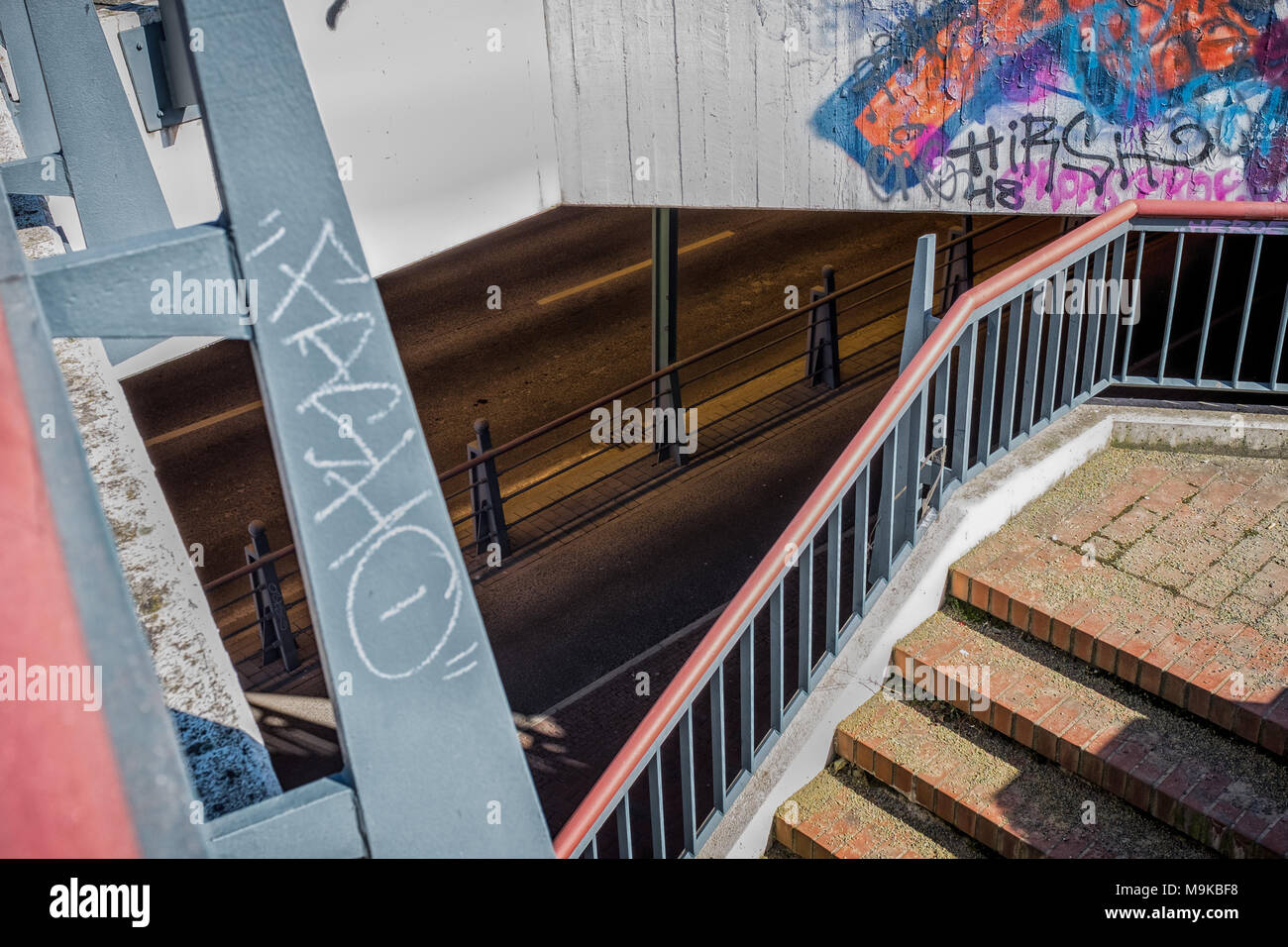 Architektur in Berlin in der Nähe von Südkreutz Stockfoto