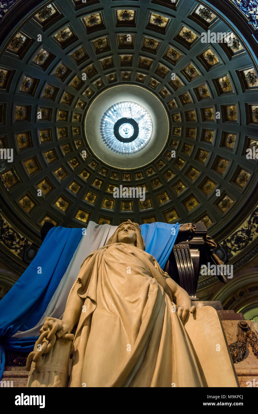 Grab von General José de San Martín, Catedral Metropolitana de Buenos Aires, Argentinien Stockfoto