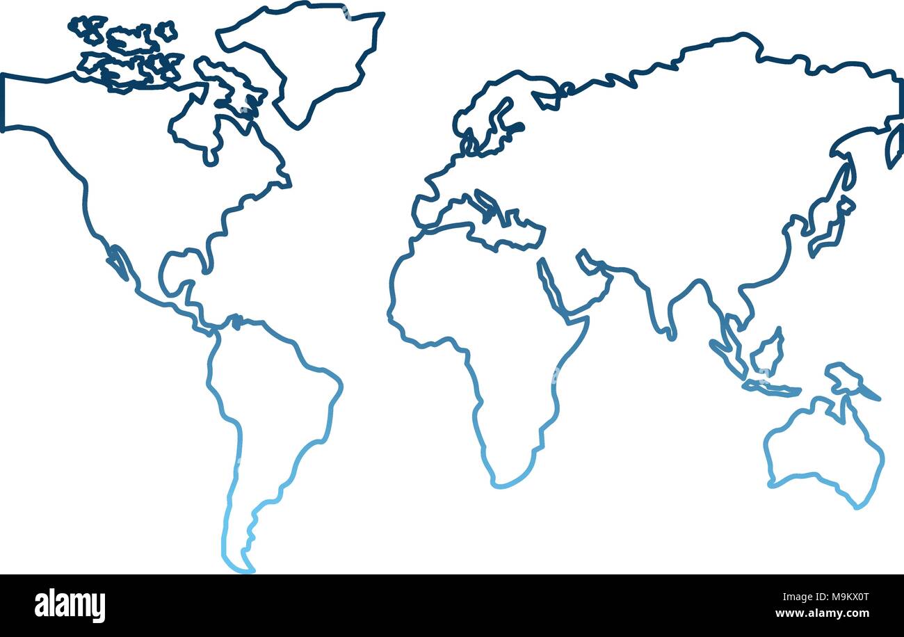 Weltkarte Umrisse Kontinente Welt Erde Weltkarte Kontinente Poster Images