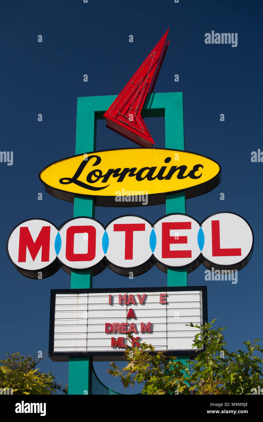 National Civil Rights Museum im alten Lorraine Motel, Website der Martin Luther King, jr Ermordung, in Memphis, Tennessee. Stockfoto