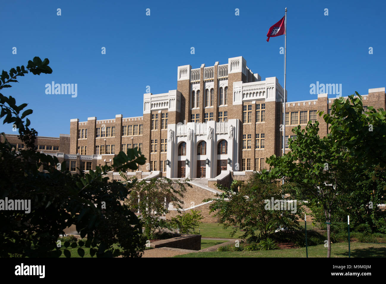 Little Rock Central High School, der erzwungene Geschlechtertrennung während der Bürgerrechtsbewegung, Little Rock, Arkansas, USA Stockfoto