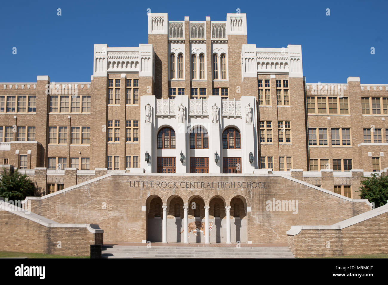 Little Rock Central High School, der erzwungene Geschlechtertrennung während der Bürgerrechtsbewegung, Little Rock, Arkansas, USA Stockfoto