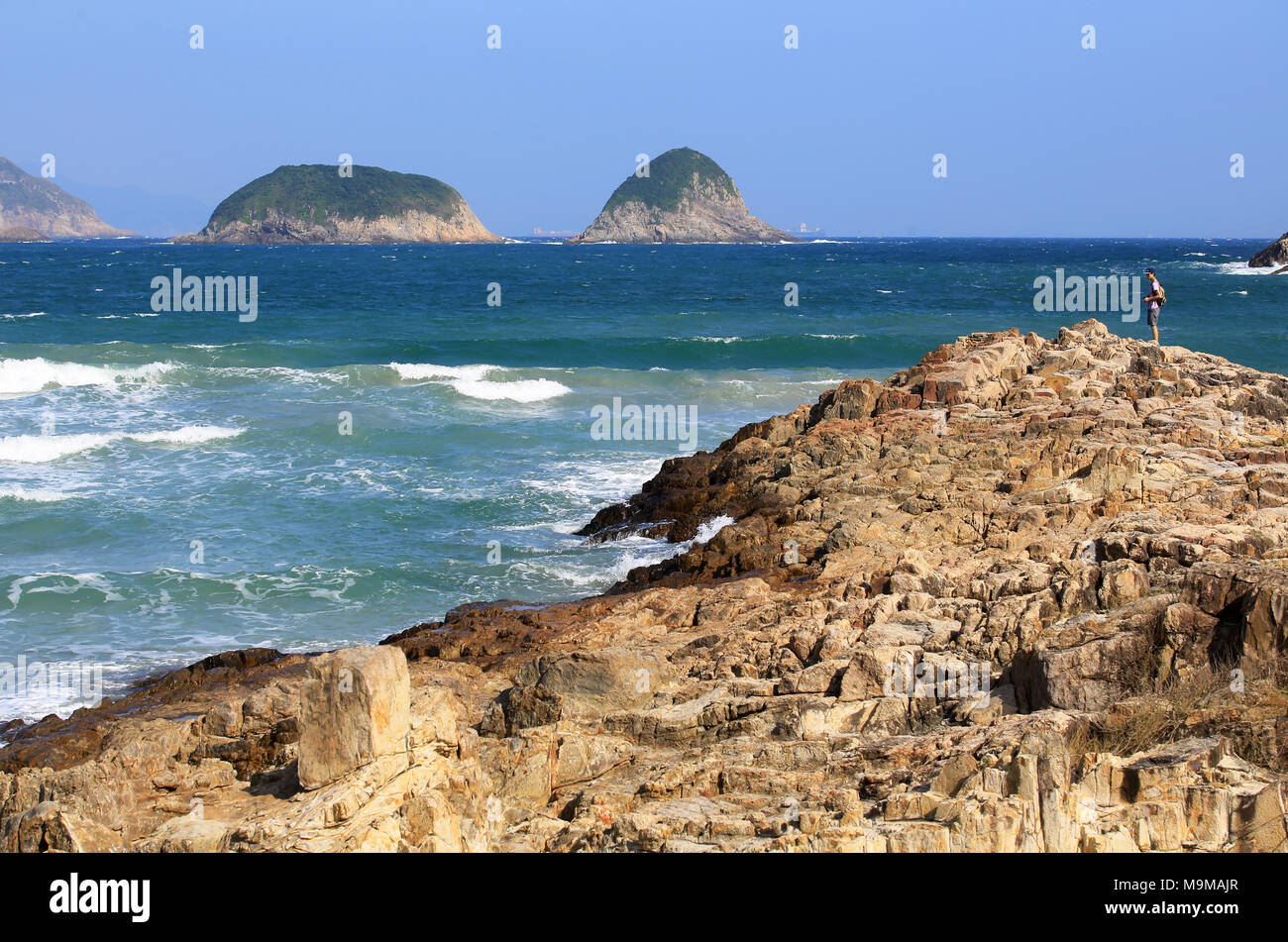 Sai Kung Schinken Zinn wan-Meerblick Stockfoto