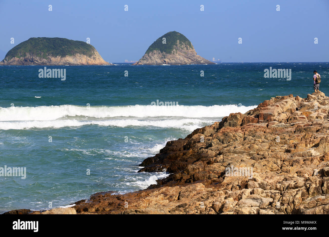 Sai Kung Schinken Zinn wan-Meerblick Stockfoto