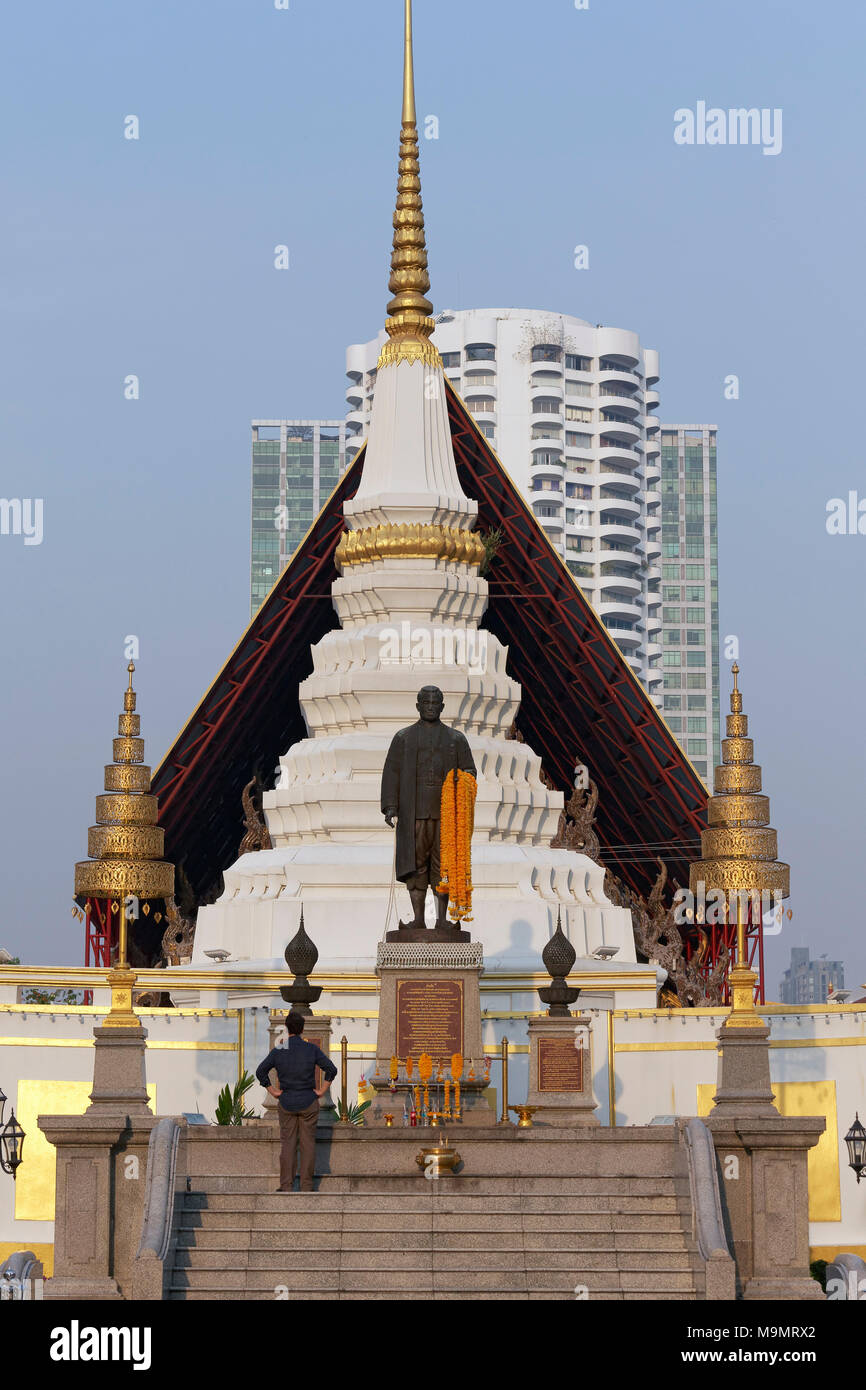 Chedi des Wat Yannawa, buddhistische Tempel Komplex, Geschäftsviertel Sathon, Bangkok, Thailand Stockfoto