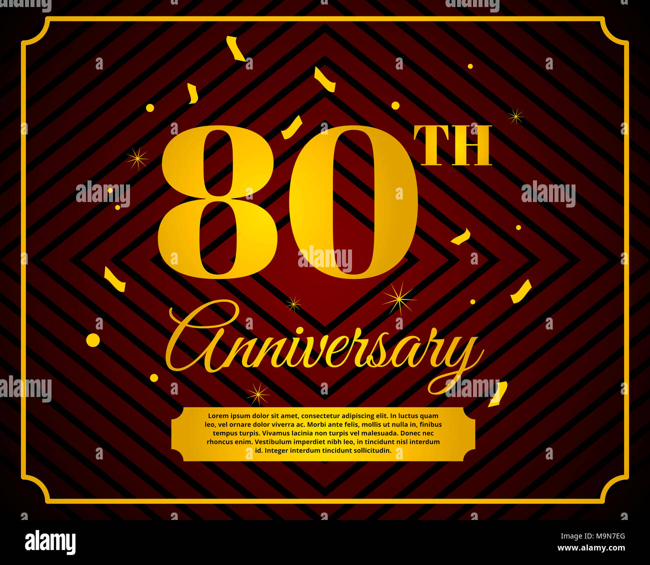 Ist eine Grußkarte ein Jubiläum zu feiern. Stockfoto