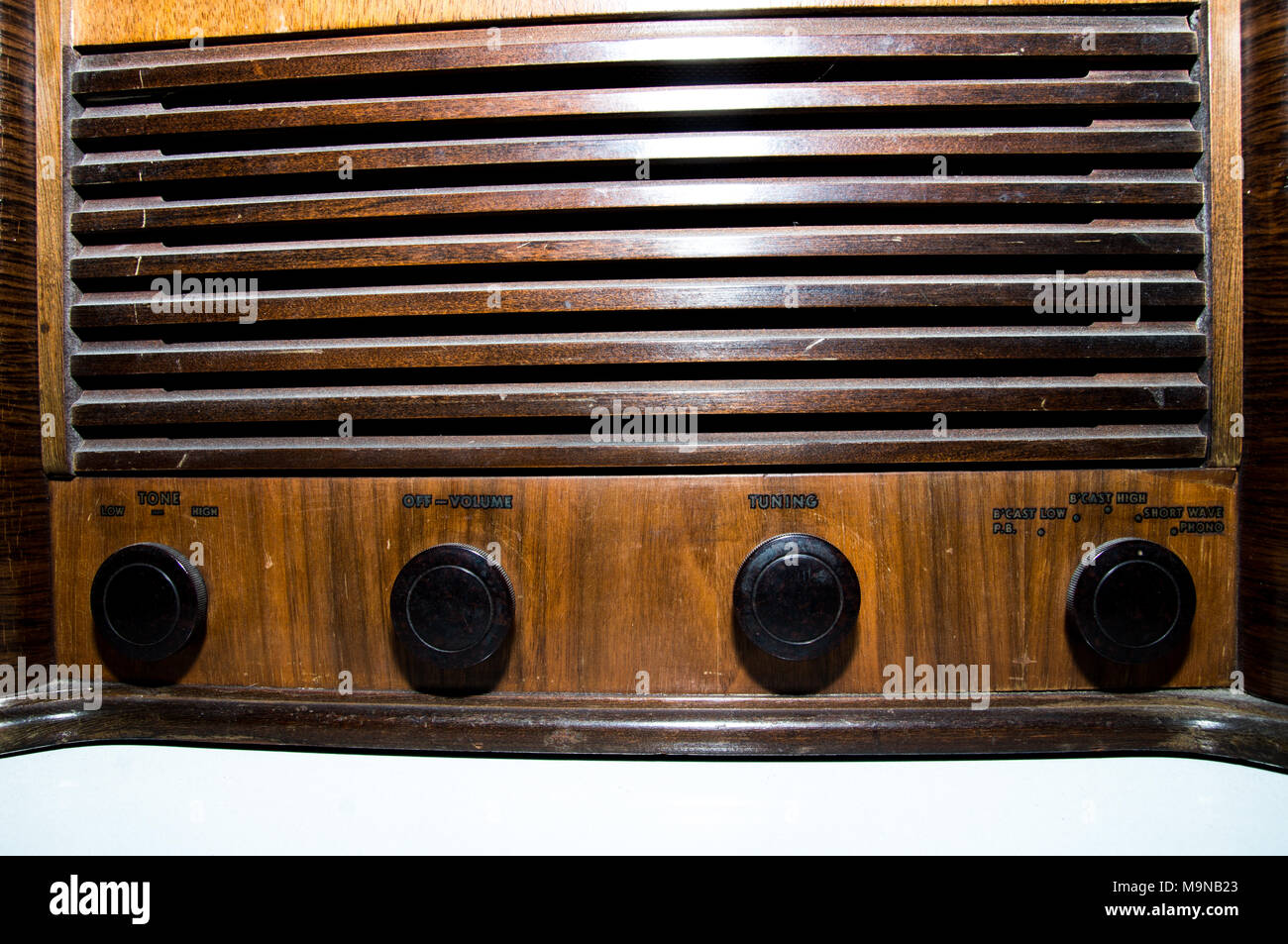 Alte 40s, 30s, Radio Stockfoto