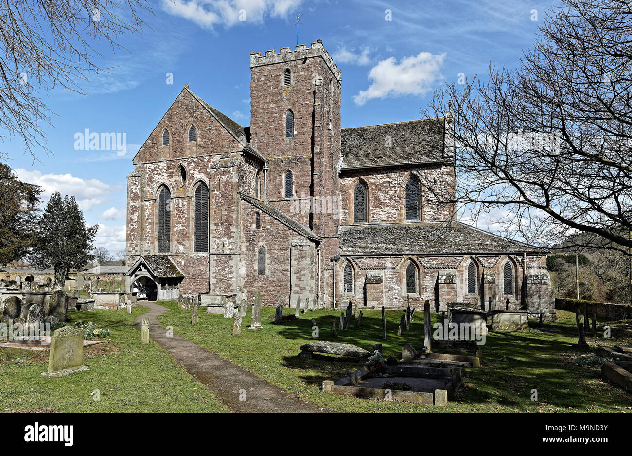 Dore Abtei - ehemalige Zisterzienserabtei & jetzt Pfarrkirche der Heiligen Dreifaltigkeit & St Mary Stockfoto