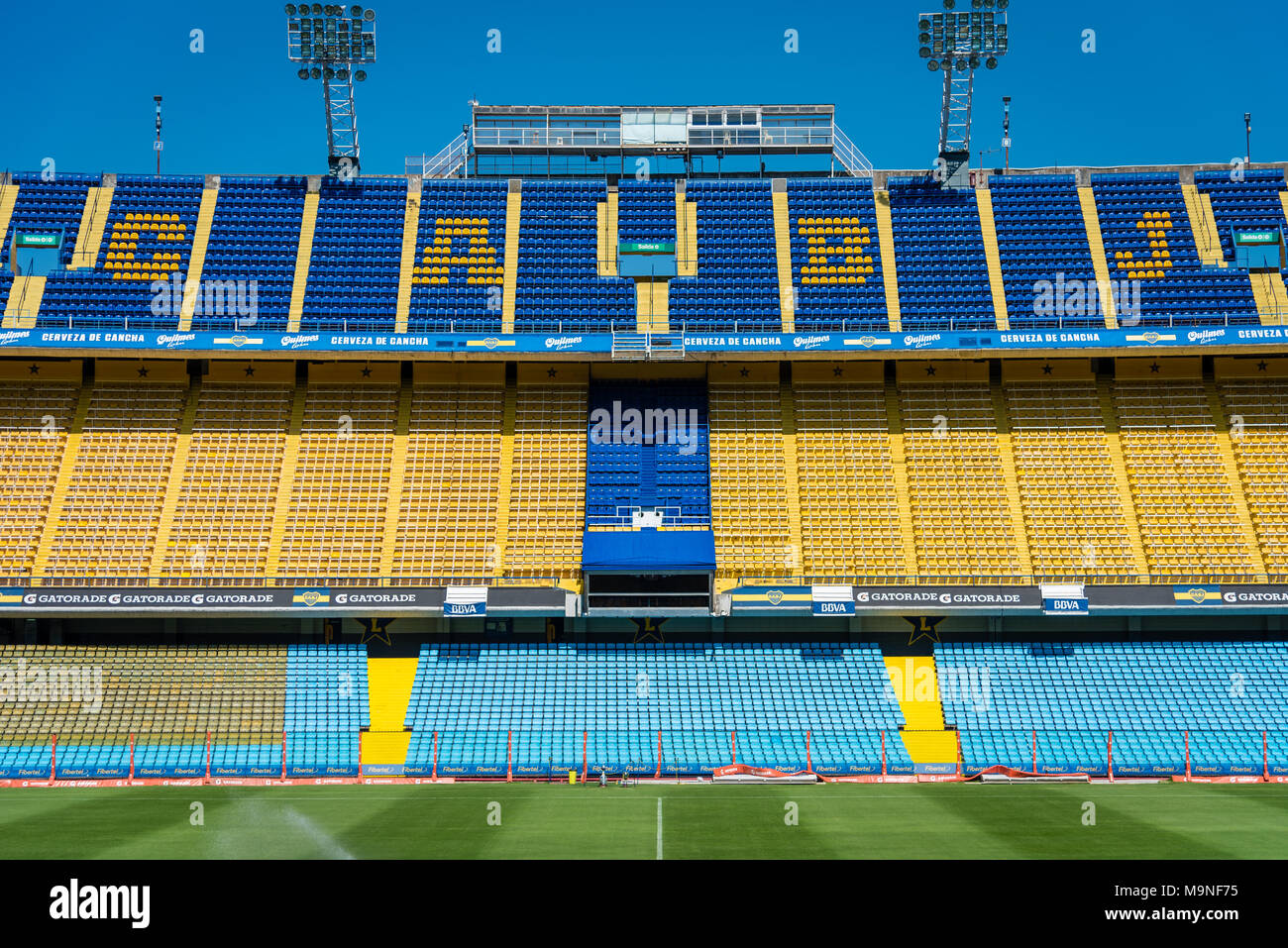 La Bombonera, home Boden zu Boca Juniors Football Club, Buenos Aires, Argentinien Stockfoto