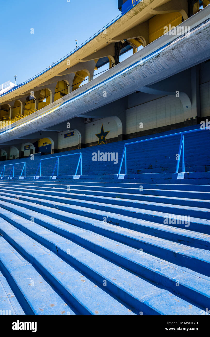 La Bombonera, home Boden zu Boca Juniors Football Club, Buenos Aires, Argentinien Stockfoto