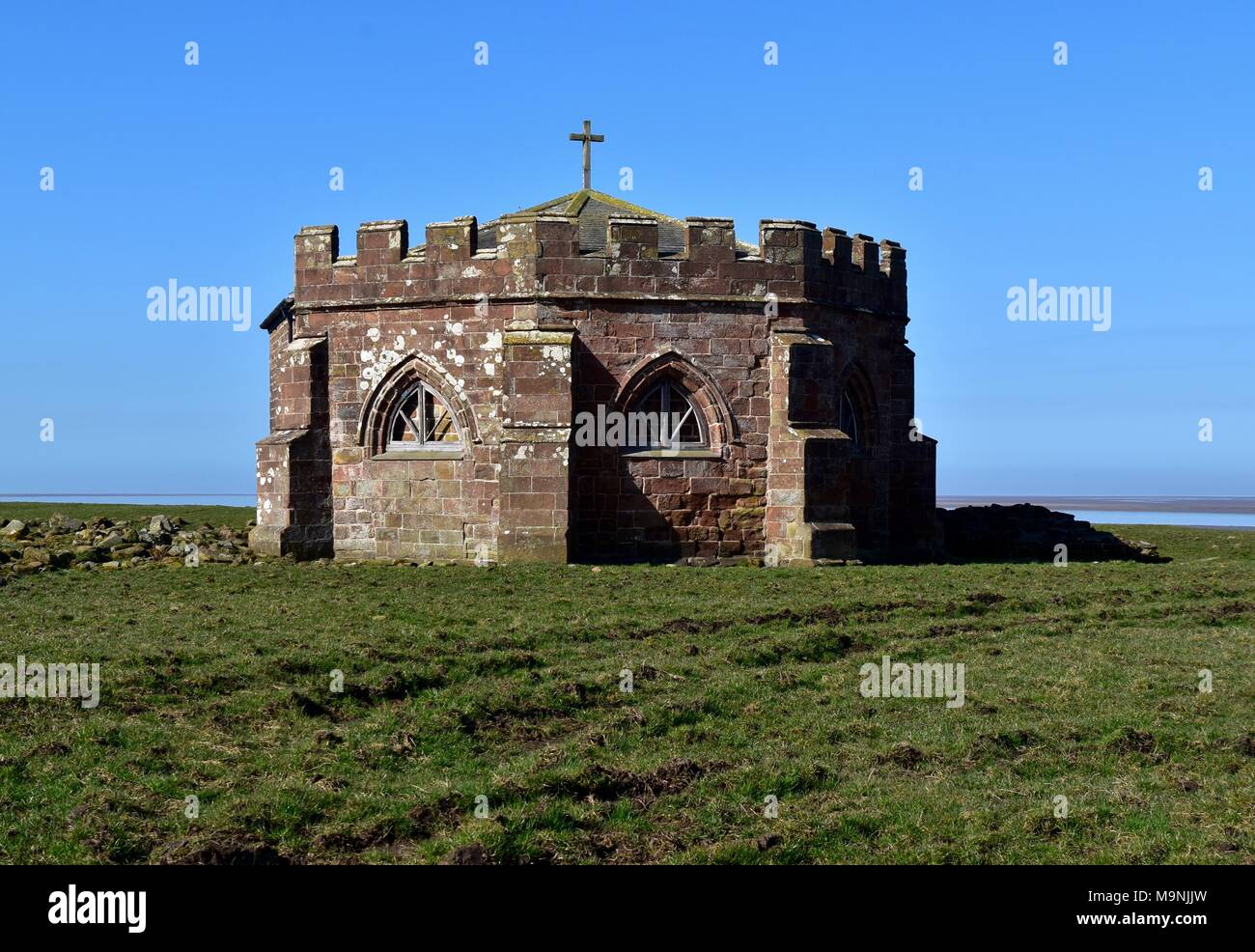 Cockersand Abbey Chapter House Stockfoto