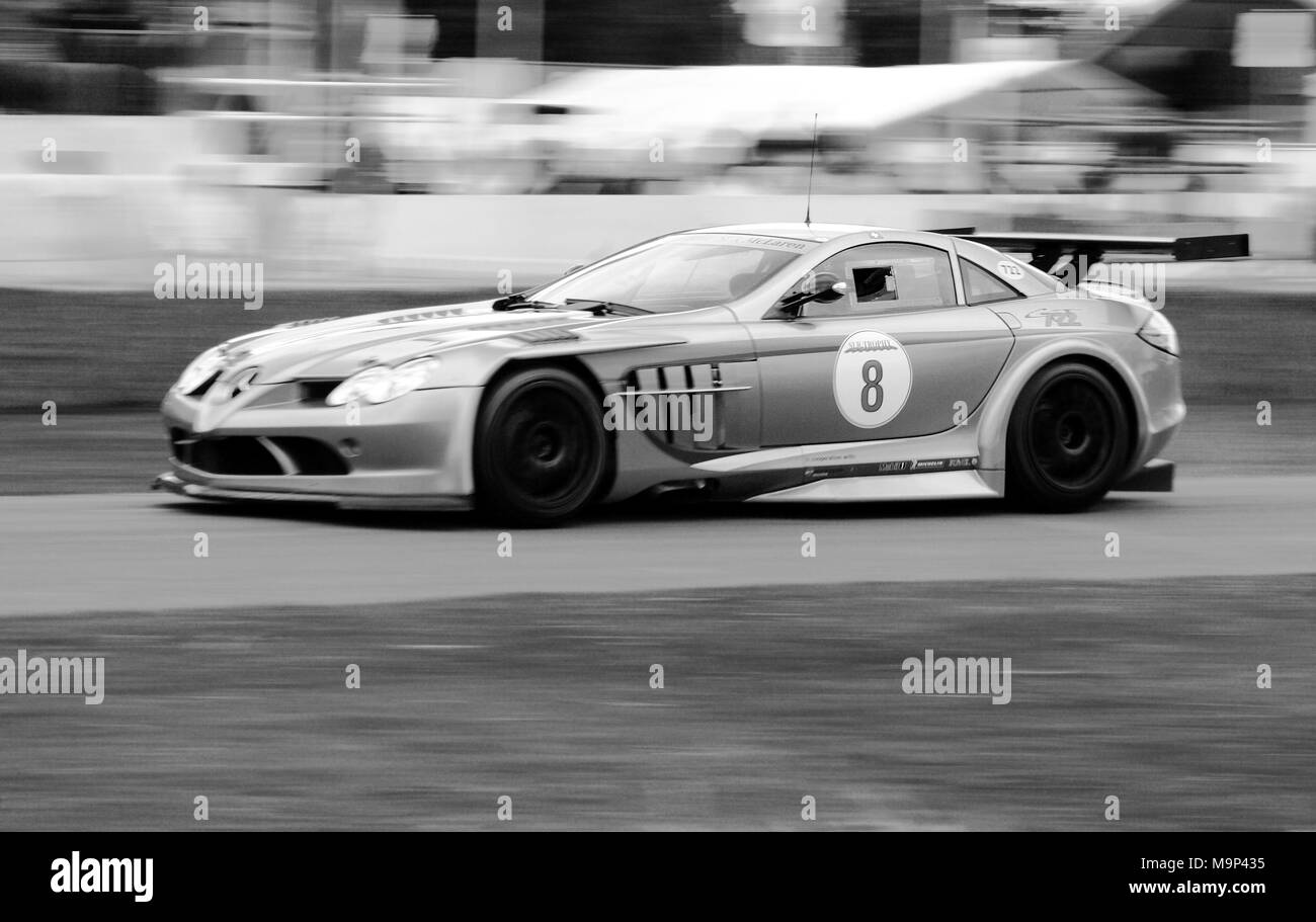 Mercedes-Benz SLR McLaren 722 GT Racing in Goodwood Festival der Geschwindigkeit. Stockfoto