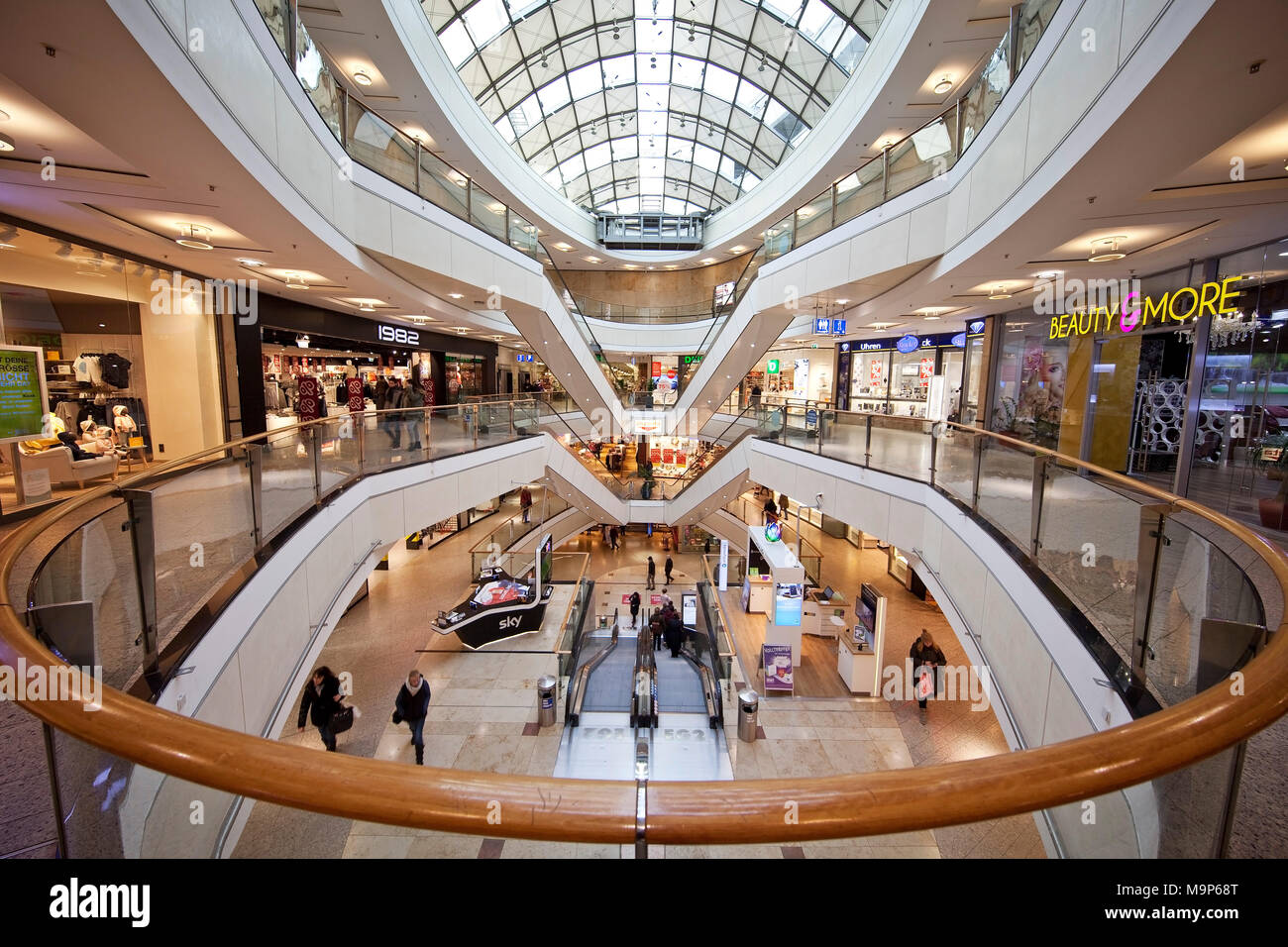 Das Einkaufszentrum City-Arkaden, Wuppertal, Bergisches Land, Nordrhein-Westfalen, Deutschland, Europa Stockfoto