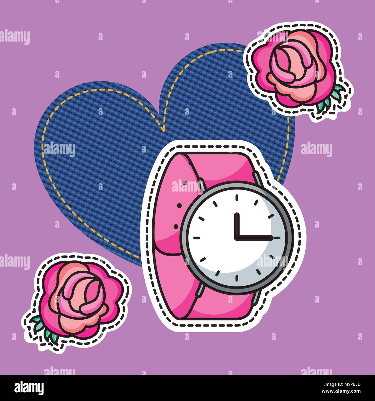 Patches mode Bild Stock Vektor