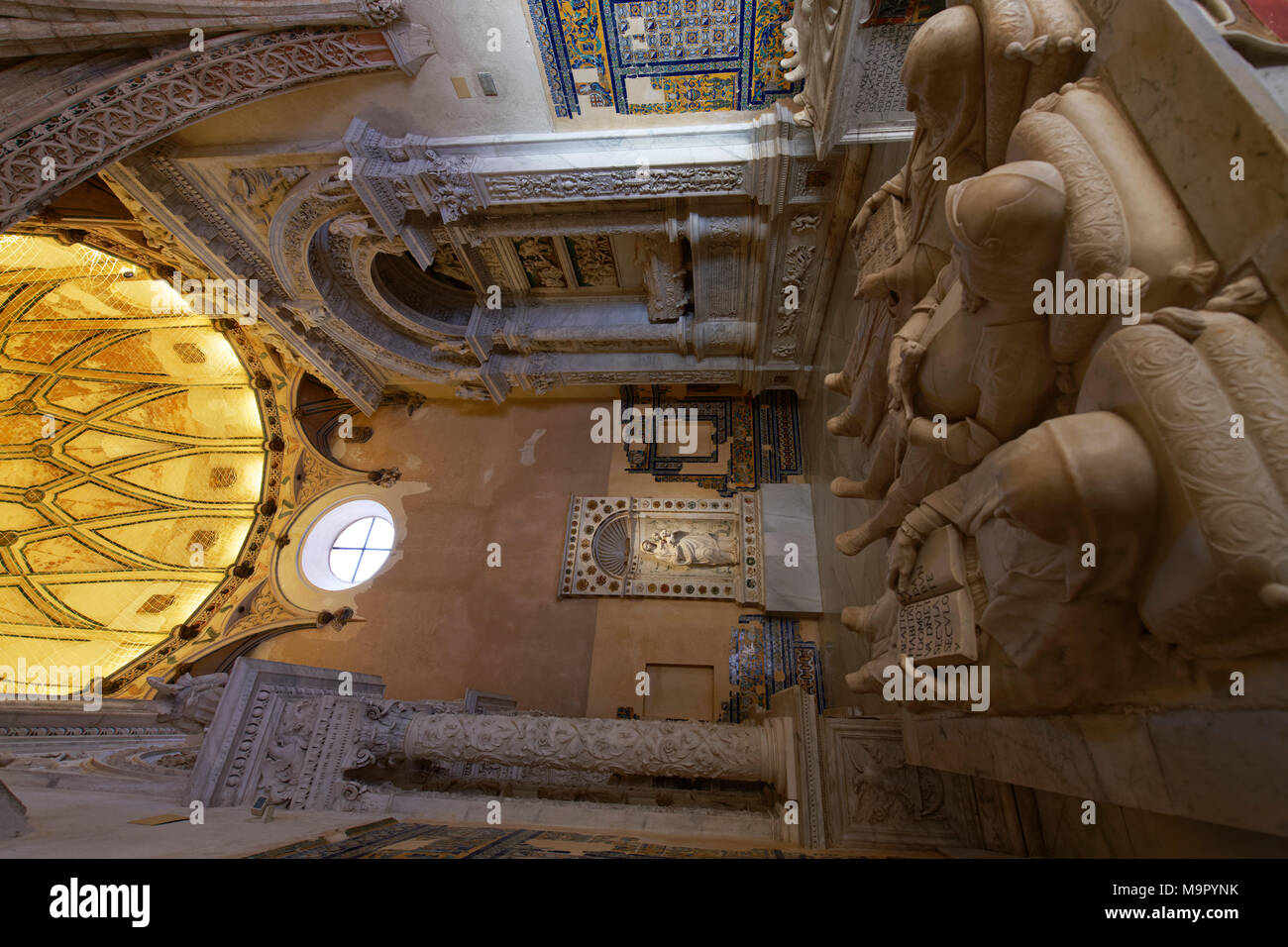 Krypta, das Kloster Monasterio de la Cartuja, Sevilla, Andalusien, Spanien Stockfoto