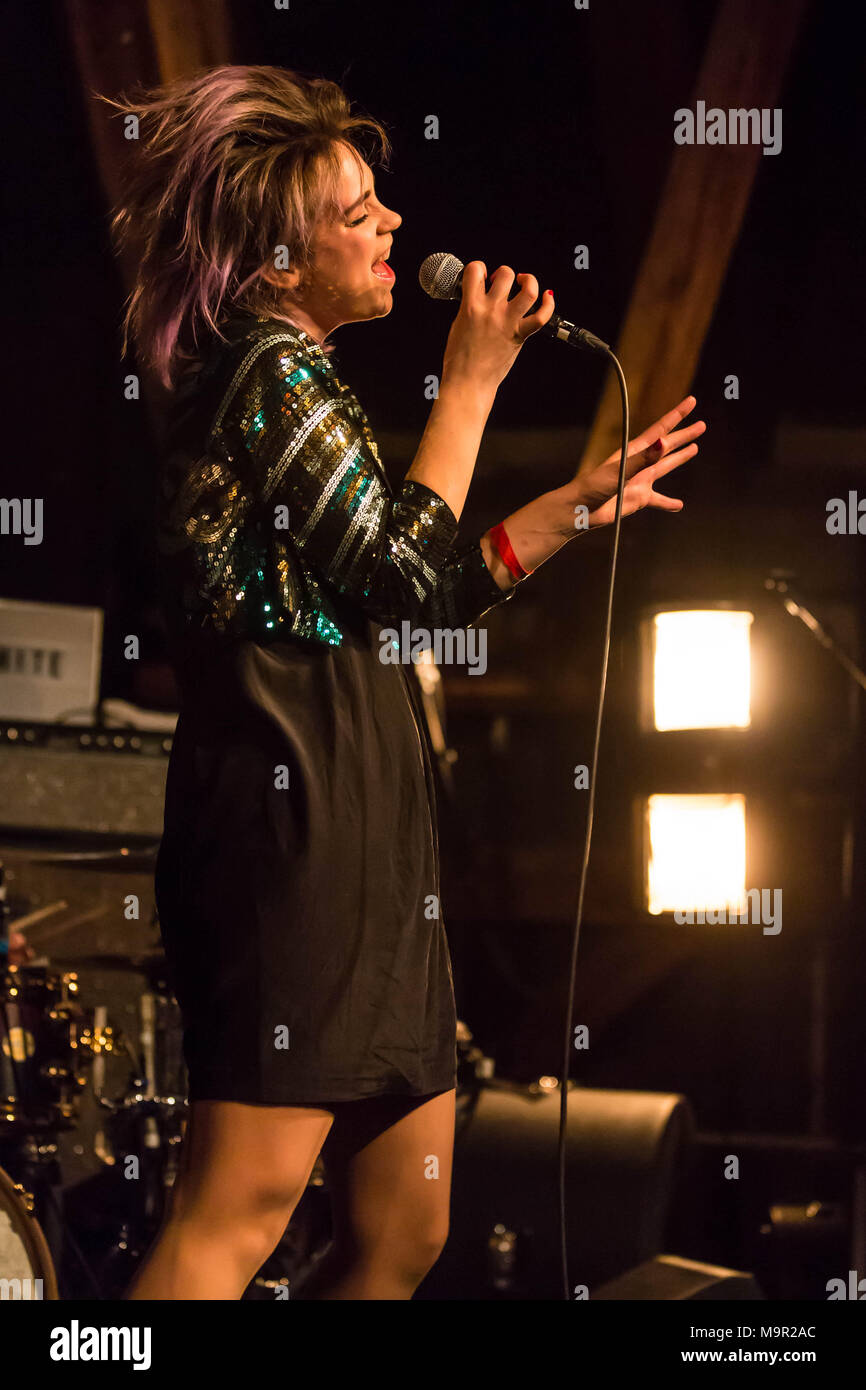 Rykka swiss-canadian Sänger vertreten die Schweiz am Eurovision Song Contest 2016 in Stockholm. Stockfoto