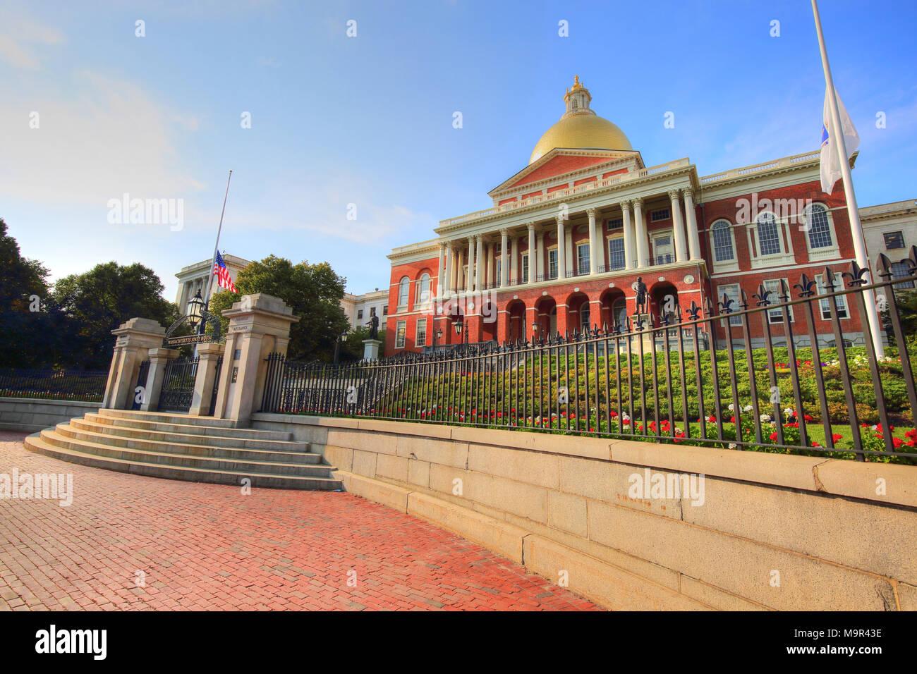 Massachusetts State House in Boston Stockfoto
