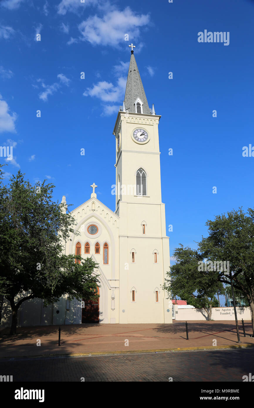 Blick von San Augustin de Laredo Plazal, Laredo, Texas Stockfoto