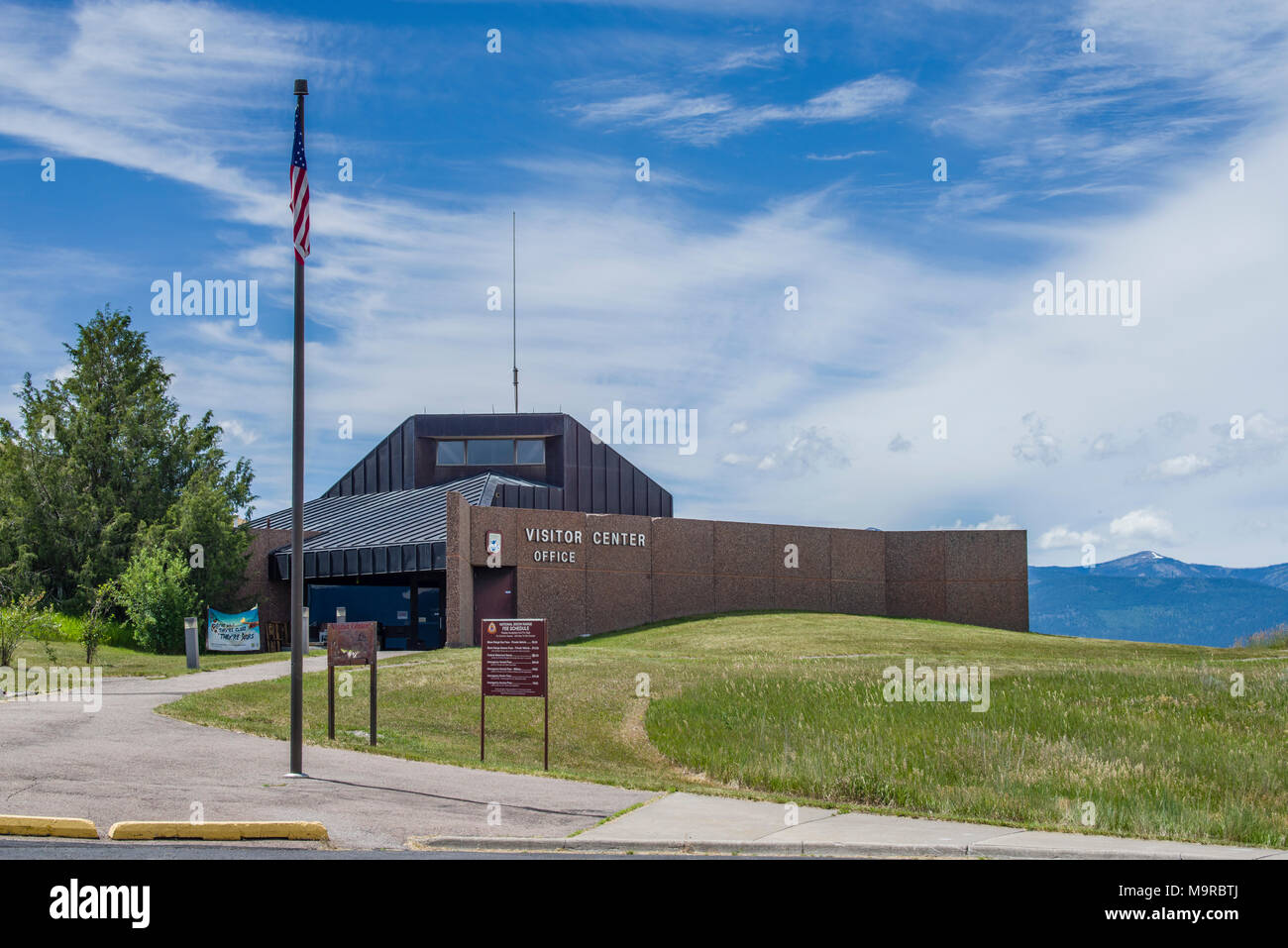 Besucherzentrum am National Bison Range in Montana, USA Stockfoto