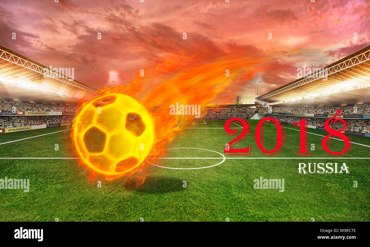 Fußball-Stadion Stockfoto