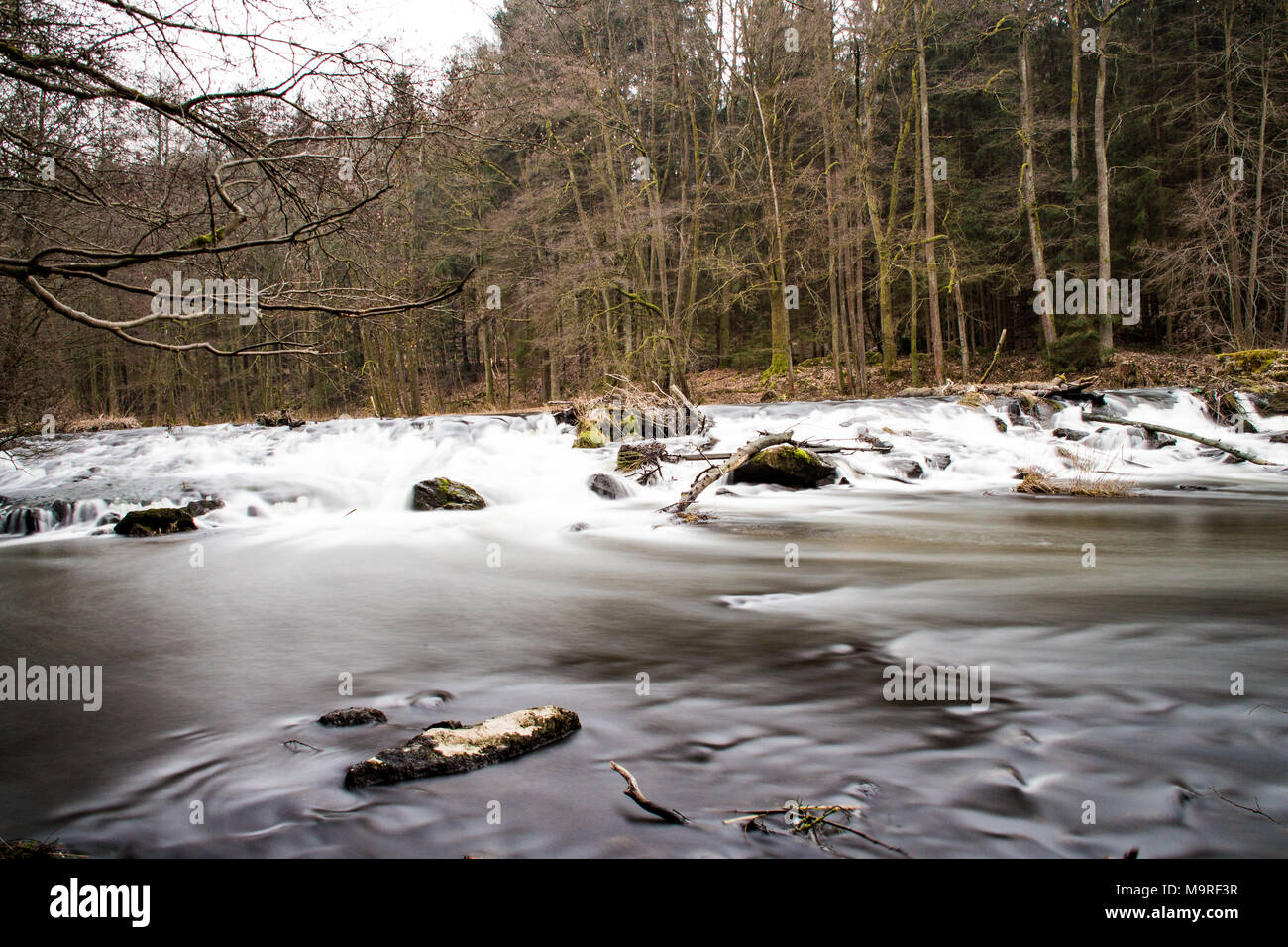 Wasserfall Fluss Stockfoto